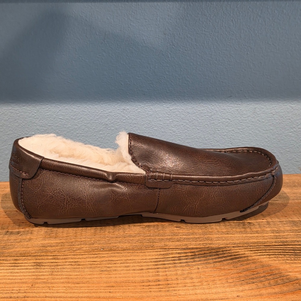 Koolaburra by UGG Mens Tipton Slipper Brown Faux Leather Moccasin 11 - Picture 6 of 11